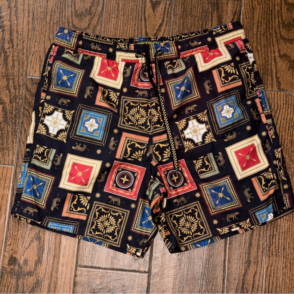 Surf Society Multicolor Swim Shorts